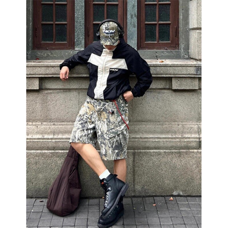 美式复古做旧树枝迷彩五分裤重工八袋工装秋冬休闲长裤K35，男装休闲裤，星座1116A（原606A-3）