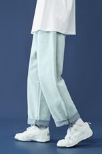 现货7色2025春秋款纯色牛仔裤中性直筒牛仔九分裤A125-8802-P35,男装牛仔裤,电商A125