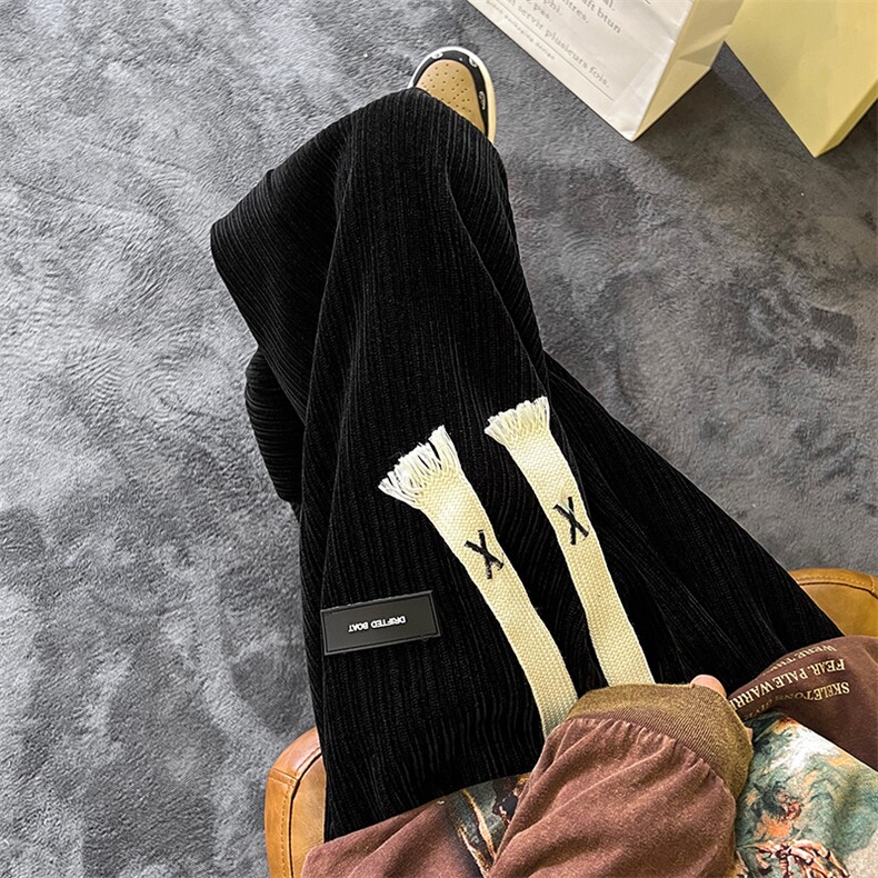 抖音品质440G雪尼尔休闲裤A014-DY2195常规P65控88加绒P70控98,男装卫衣,电商A014