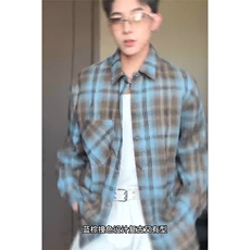 特P35无差价新款秋季潮流百搭长袖衬衫-HS2293港风自拍，男装衬衫，电商A003