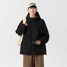 冲锋衣外套男春秋户外徒步登山服夹克潮牌痞帅高级感JK1562-P80，男装夹克，星座308B-2
