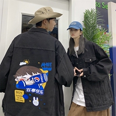 25春季大码港风不一样印花情侣外套JK545-P6588，男装夹克，星座912-1（原星座914-5）