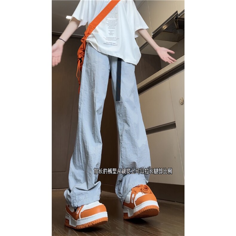 抖音品质夏季新款冰感宽松透气休闲长裤B315-K24128-特p30控58,男装休闲裤,电商B315