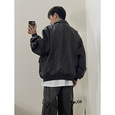 网图现货加厚加棉皮衣飞行员外套1209-1-JK19-P90主推可谈，男装皮衣，星座1209-1
