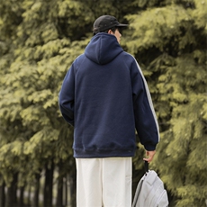 主推大货已出日系拼色百搭秋季连帽卫衣男宽松914-4-WY32-P68控88，男装卫衣，星座914-4