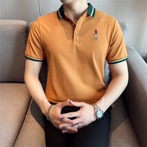 老款齐色补货高品质大码短袖T恤翻领Polo衫T016-特P35图片