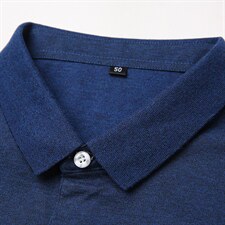 短袖t恤男短袖男士薄款免烫翻领polo体恤衫2023夏季中年爸爸装，男装T恤，电商B212（原钱塘6029）