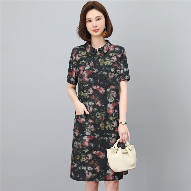 2026夏季新款时尚气质显瘦休闲舒适连衣裙,女装连衣裙,独衣靓