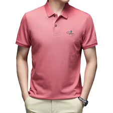 夏季新款男士翻领短袖t恤中年有领男装上衣服休闲POLO衫，男装T恤，电商B212（原钱塘6029）