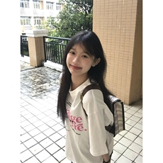 H0704-P30休闲宽松夏季短袖印花t恤女，男装T恤，星座617A-2