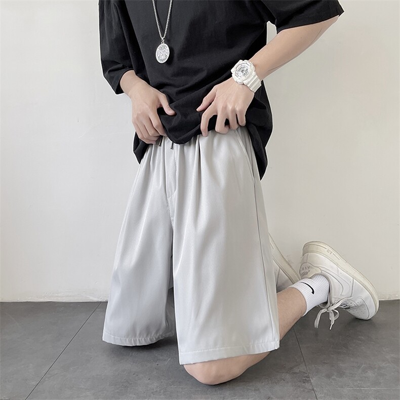 短裤男夏季薄款潮流宽松休闲五分裤阔腿裤港风百搭潮牌D1090-p18,男装休闲裤,星座1008-1