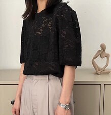 折肩蕾丝特色T，其它，是爱 SHI AN