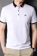 G8851男式2023年夏季新款T恤衫男短袖翻领休闲体恤P62，男装T恤，电商B360