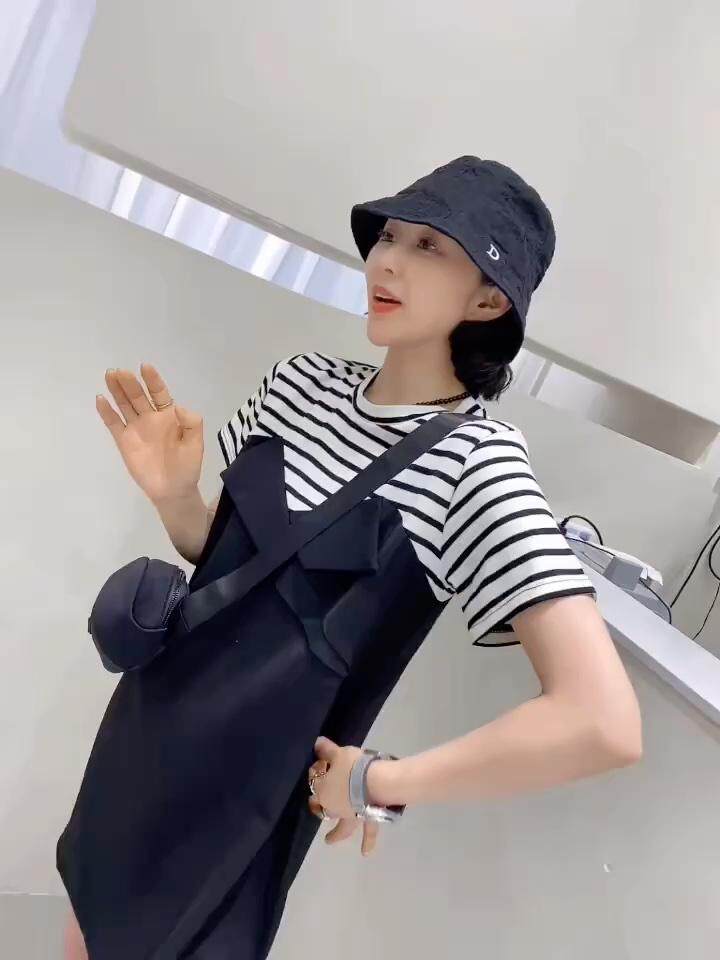 欧货拼接连衣裙，女装连衣裙，浪漫E点