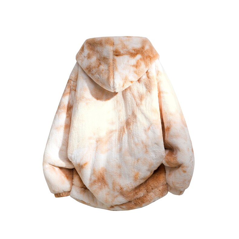 羊羔毛棉衣潮扎染情侣大码M-5XL毛绒外套男MY78198P138控198，男装棉衣，星座227-7