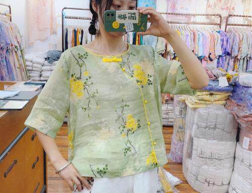 夏季新款苎麻小衫，女装，YNJDD