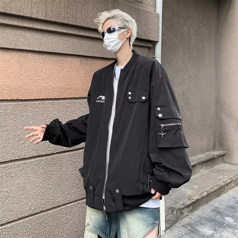 美式复古高街设计感棒球服男秋季Z659P68,男装夹克,星座1116-2