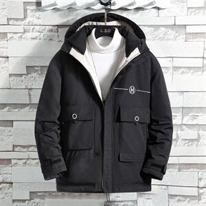 男士休闲连帽加厚保暖棉衣外套棉服棉袄冬季防寒开衫男装M999图片