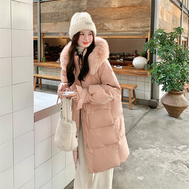 新款已出货韩版粉色羽绒服90白鸭绒2C123-Z1006-P255-K380,女装羽绒服,2C123