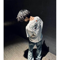 纯棉刺绣花朵T恤男女短袖BT002-P33，男装T恤，星座412-1