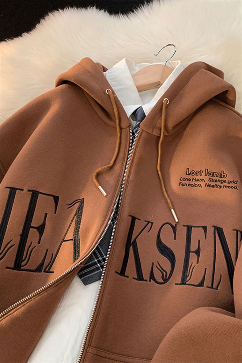 连帽卫衣男春季潮牌美式开衫潮流休闲拉链上衣服-JK23104-P75控98,男装卫衣,星座605(原A050)