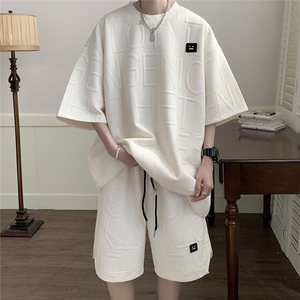 1短袖T恤男DT8778P35短裤男DK8779P40大码休闲套装TZ8780P75控图片