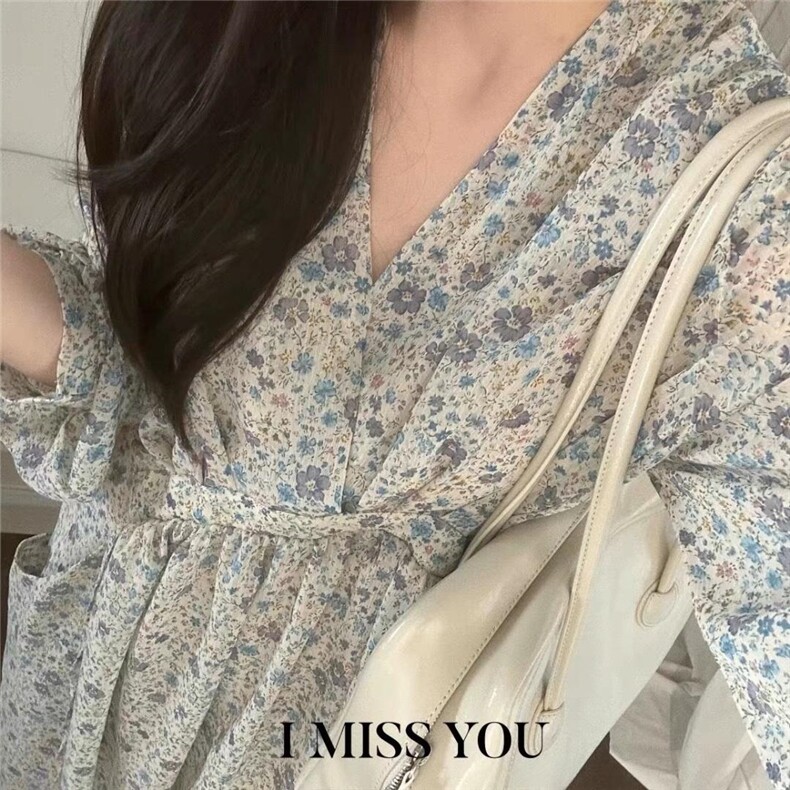 韩式碎花连衣裙，女装连衣裙，泰靡(2F)