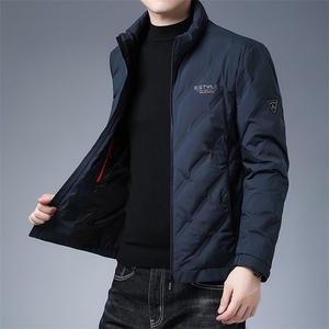AN9157钱塘2020-3秋冬新款中老年男士羽绒服立领休闲保暖外套P200图片