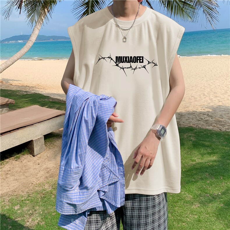 量大图低自动【有货】纯棉背心HD019-1-BX2585-P20，男装背心/马甲，电商019-1