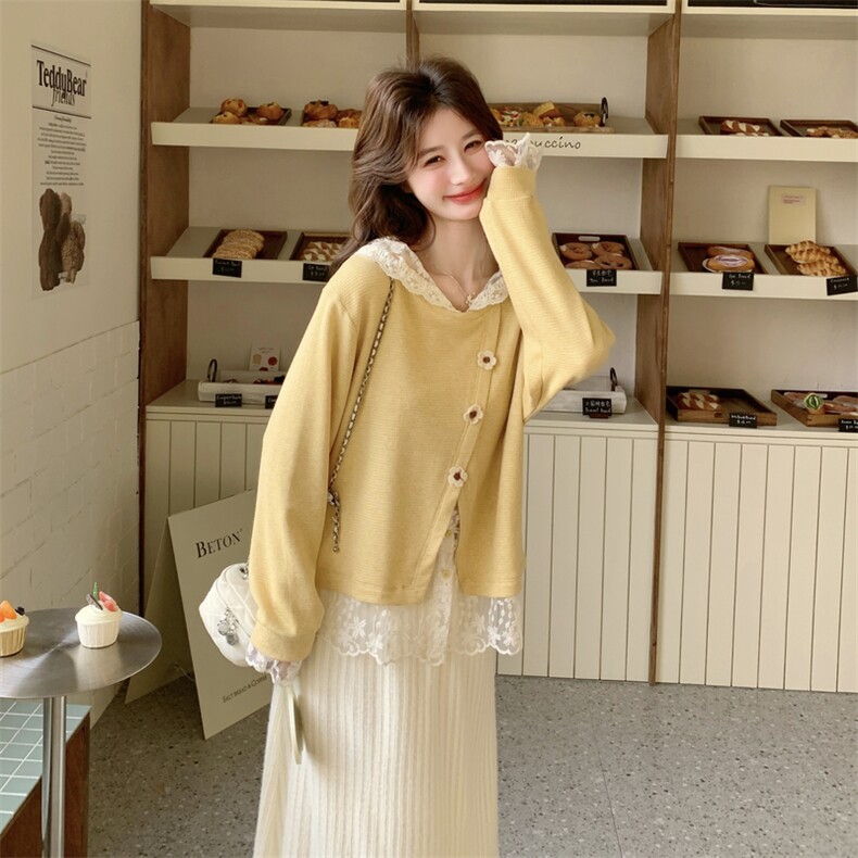 新款大货已出针织上衣2件套半裙套装607-p175-k279,女装套装/套裙,2C062