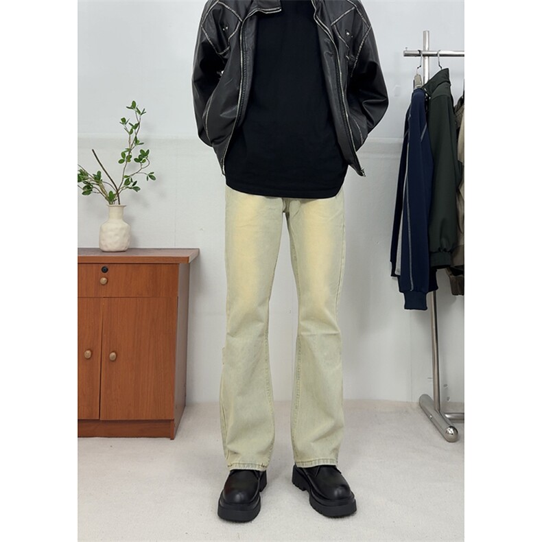 冬季美式ins高街vibe水洗加绒牛仔裤货号加绒K2316P70常规P55图片