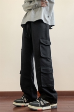 抖音新款春装拖地裤子宽松休闲裤男多口袋工装裤K503-特P38，男装工装外套，电商A099