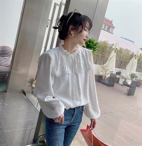 春款蕾丝衬衣，任何一个小细节我们都会做到位图片
