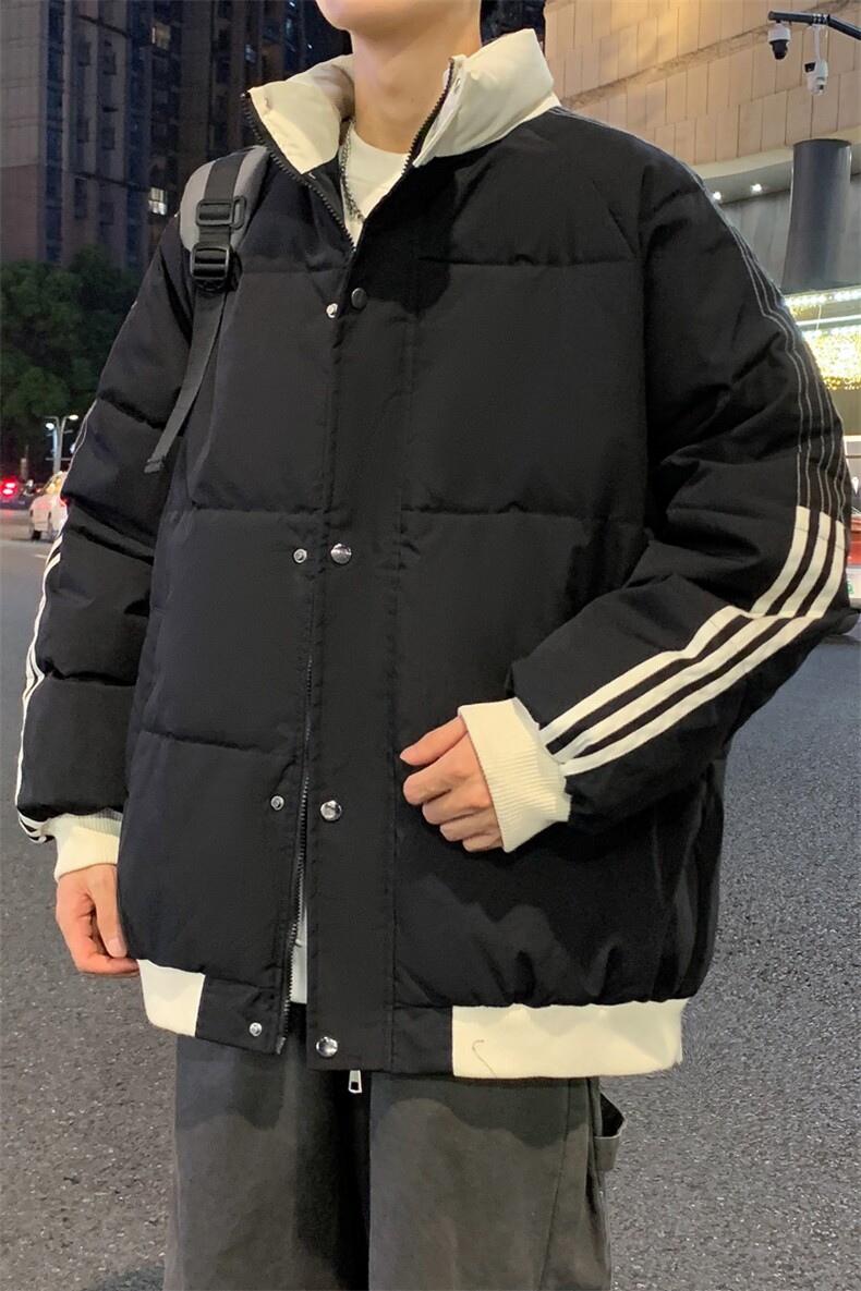 ！2025秋冬新款男士立领撞色棉衣百搭棉服外套MY200特P75,男装棉衣,电商B220