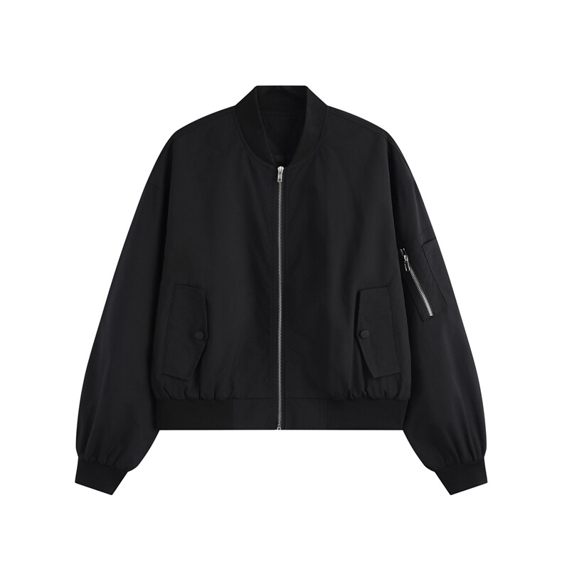 光板得物\唯品二开春装女装短版立领棒球服夹克外套F601P55,男装夹克,电商A247