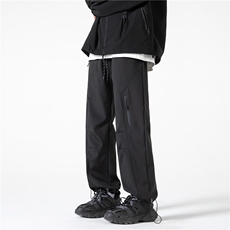 冬季机能褶皱拉链防水冲锋裤K23555-p50控68加绒K23555JR-p60控78，男装休闲裤，电商B315
