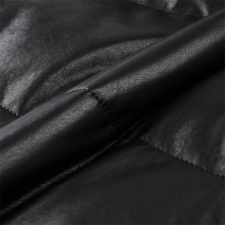 DLSN2318秋冬新款男士海宁皮衣绵羊皮中长款羽绒风衣皮衣男,男装风衣,电商B360