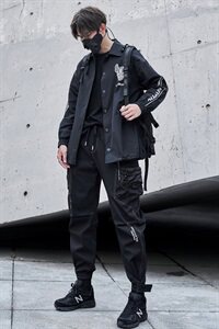 2021秋冬季新款潮牌男士工装裤男宽松休闲裤子 A438-5125图片