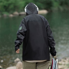 美式高街冲锋衣外套男潮牌登山户外防风防水连帽春秋夹克LS78/P62，男装夹克，星座506