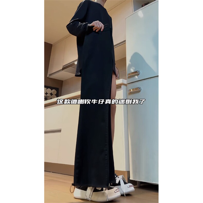 cleanfit毛边微喇叭牛仔裤男裤子-盗图自重-MKZA66-P55图片