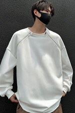 2026港风双侧金属拉链圆领大码M-5XL潮流纯色卫衣WY77865P55控88，男装卫衣，星座227-7