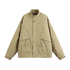 美式双层网格透气轻薄复古工装夹克户外休闲立领夹克XK8811P60，男装夹克，电商A128