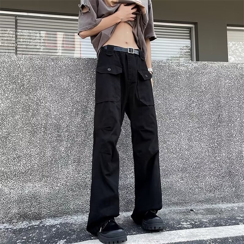 高街美式裤男潮牌痞帅炸街直筒裤子春季潮流,男装休闲裤,星座716-4