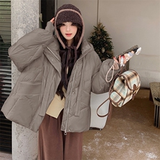 2024年冬季新款蝴蝶系带羽绒服-款号9985-P285-K418，女装羽绒服，浙宝305