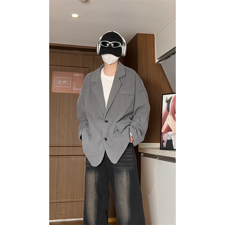 宽松纯色小西装男士西服外套KD401-P55,男装西服套装,电商D312-1