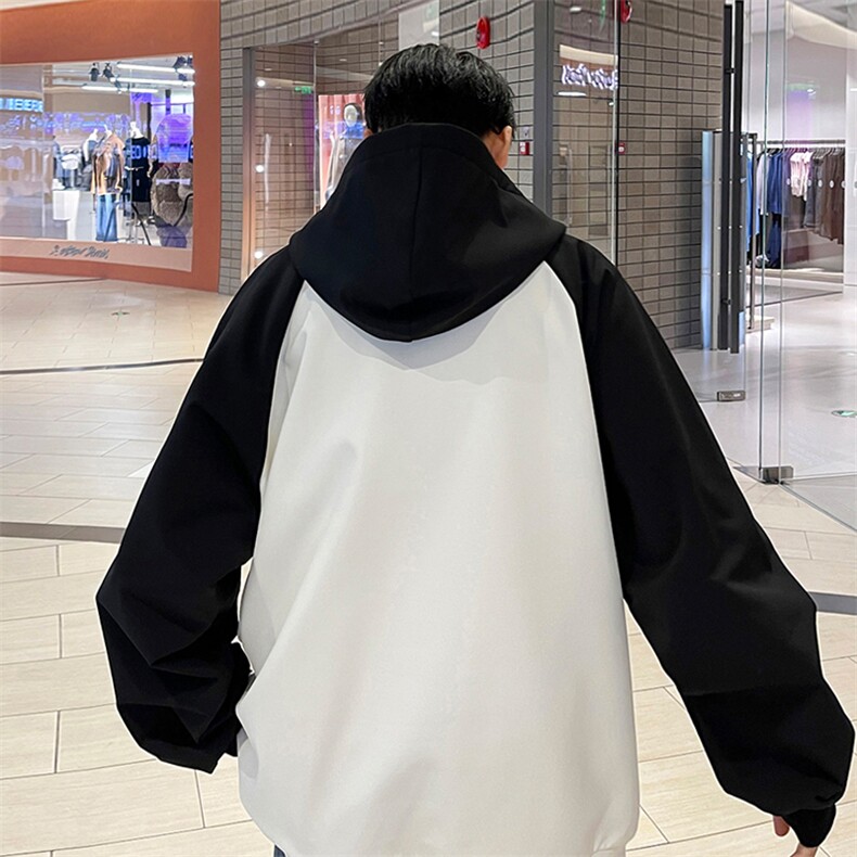 2023冬季新款港风外景大码加绒防泼水卫衣M-5XHW23796-特P60,男装卫衣,电商A022