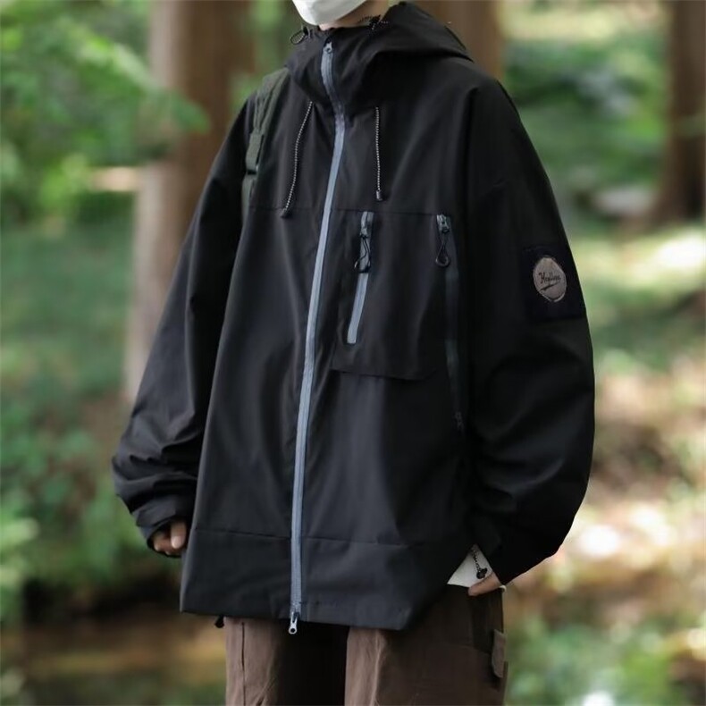 机能防风外套春秋季潮牌ins情侣男士冲锋衣LW03P65,男装夹克,星座1116-2