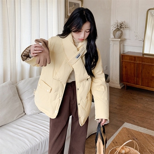 现货 甜美爱心配围巾短款羽绒服 2C236-T007-P235-K328图片