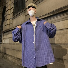 衬衫标准潮潮流原宿慵懒夏季简约日常青春流行气质，男装衬衫，星座716-3