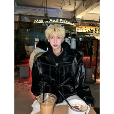 【有货】cleanfit皮衣外套男春秋高级感痞帅飞行员夹克W190WW-P92，男装夹克，星座1007（原301D）
